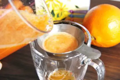 Make Carrot orange juice step 7