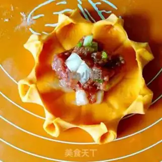 Make Flower beef bun step 6