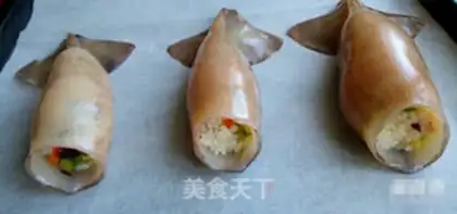 Make Spicy squid rice step 4