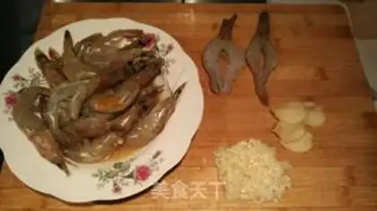 Make Garlic shrimp step 0