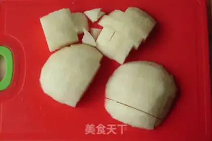 Make Sweet almond pear step 1