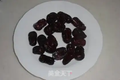 Make Red bean dates step 2