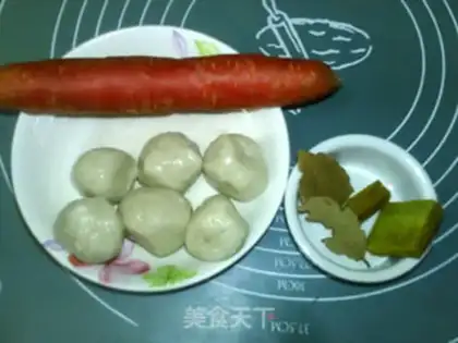 Make Curry fishballs step 0