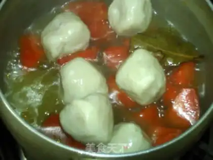 Make Curry fishballs step 6