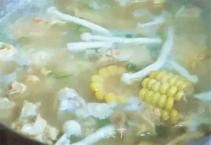 Make Corn-cooked pig hoof step 7