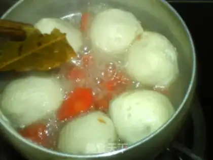 Make Curry fishballs step 8