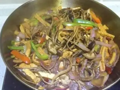 Make Fired tea mushrooms step 6