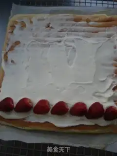 Make Strawberry cream rolls step 17