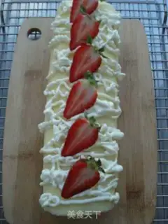 Make Strawberry cream rolls step 20