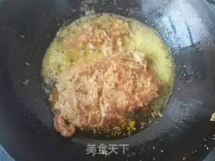 Make Black pepper beef fried abalone mushroom step 5