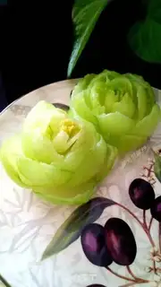 Make Emerald roses step 6