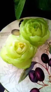 Make Emerald roses step 9