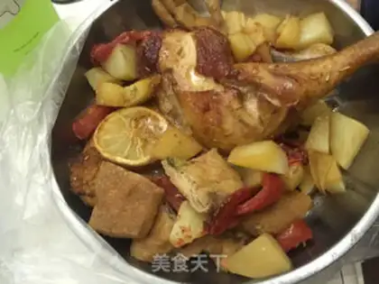 Make Roast chicken in an electric oven step 7
