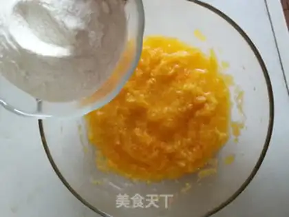 Make Pumpkin rice cake step 2