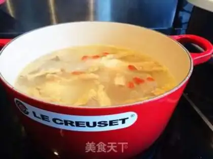 Make The flat-footed winter duck soup step 8