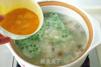 Make Beef egg porridge step 6