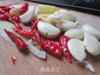 Make Red burning cow belly step 1