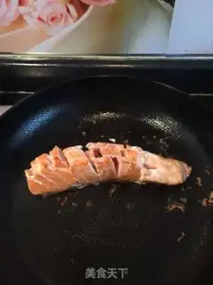 Make Fried salmon from roasted eggplant step 6