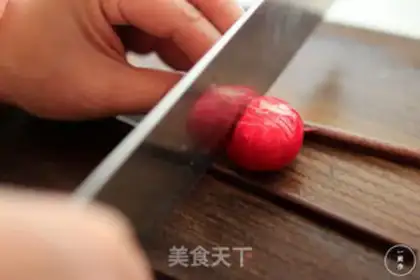 Make Cherry candy and radish step 1