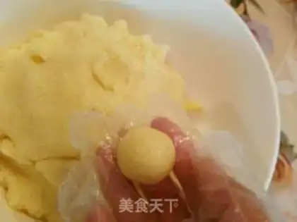 Make Full egg coconut ball step 6