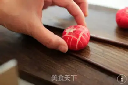 Make Cherry candy and radish step 2