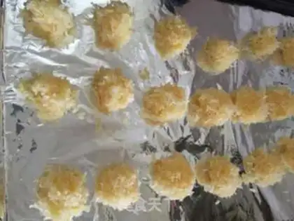 Make Egg and coconut balls step 6