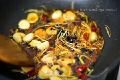 Make Dry pot spicy bull frog step 5