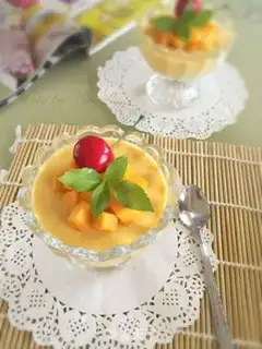 Make Mango pudding free step 7