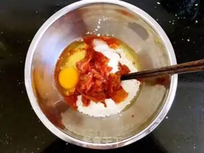 Make Pickle pancakes step 1