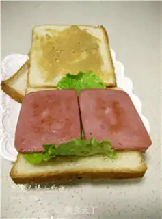 Make Egg ham sandwich step 7
