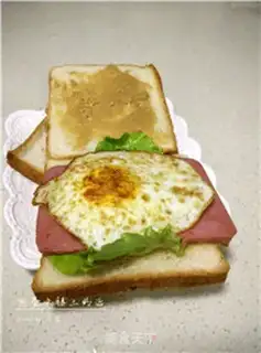 Make Egg ham sandwich step 8