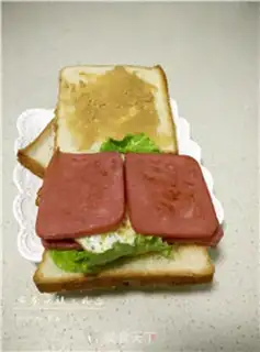 Make Egg ham sandwich step 9