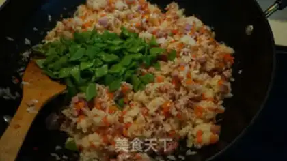 Make Ham carrot rice step 7
