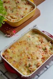 Make Ham carrot rice step 11