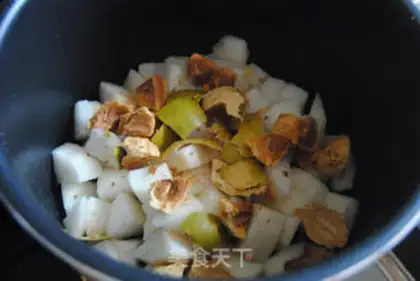 Make Sweets, sugar, pear step 2