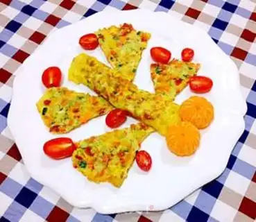 Make Breakfast of fruit omelet step 11