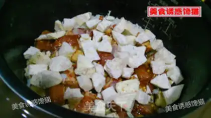 Make Potato-head mushroom rice step 4