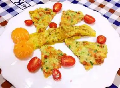 Make Breakfast of fruit omelet step 17