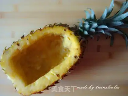 Make Pineapple rice step 2