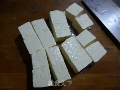 Make Shrimp tofu step 1