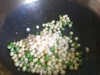 Make Shrimp fried chicken rice step 8