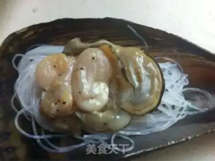 Make Garlic fan steam tape step 5