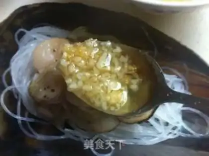 Make Garlic fan steam tape step 6