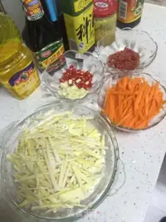 Make Homemade egg tofu step 2