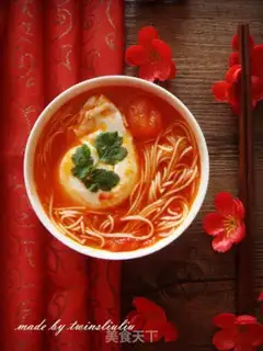 Make Tomato egg-shave soup step 8