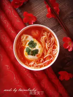 Make Tomato egg-shave soup step 9