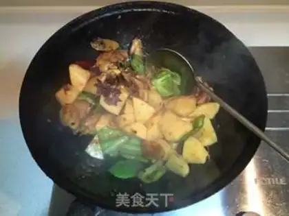 Make Potato mushroom chicken step 8