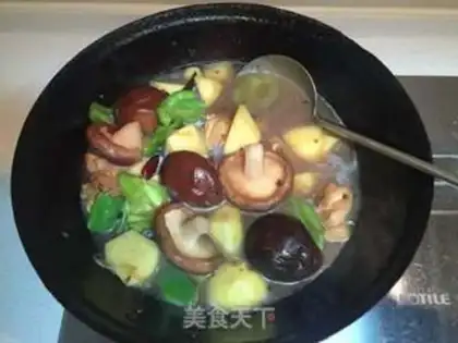 Make Potato mushroom chicken step 9