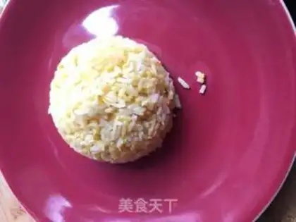 Make Straw hat, egg fried rice step 3