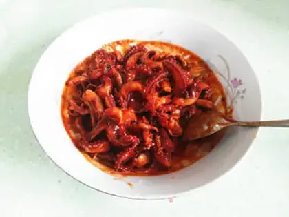 Make Hot octopus step 1